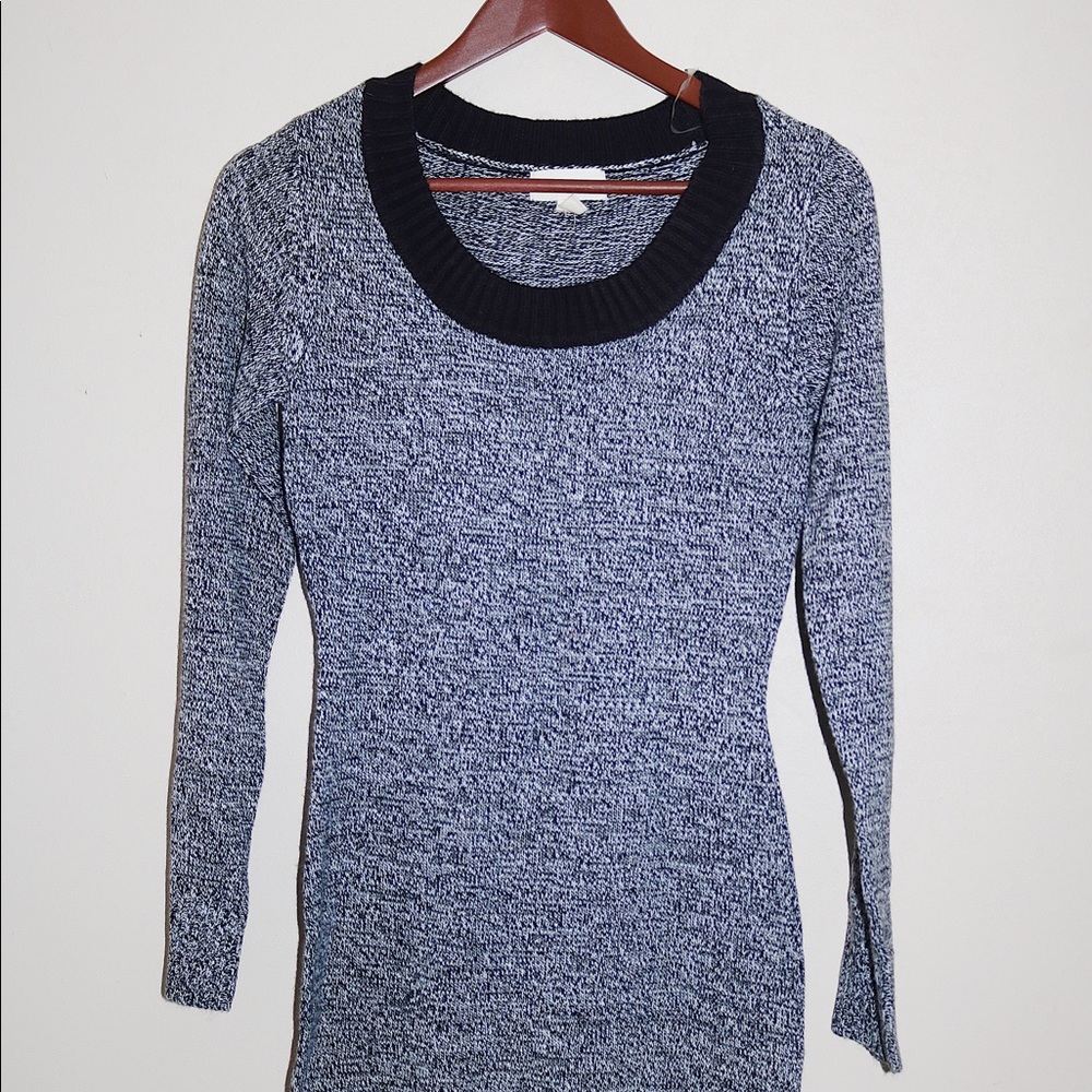 Gray sweater dress